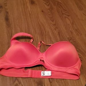 NWT Hot Pink Strapless Bra - L - Barbiecore Seamless No Wire Dopamine Dressing